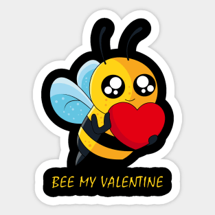 Bee my Valentine - Cute Animals Sticker